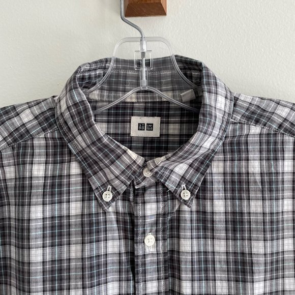 Uniqlo Mens S Long Sleeve Checkerboard Work Casual Shirt - Picture 3 of 5